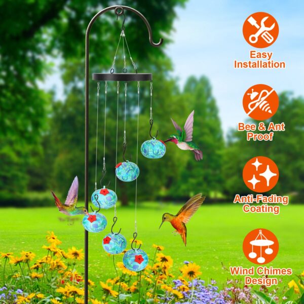 HummerBell Wind Chime Hummingbird Feeder — Ant & Bee Proof