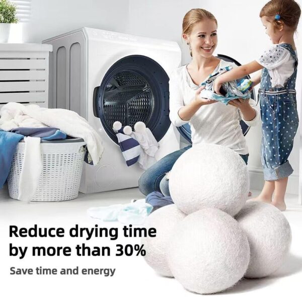 CloudDry Wool Dryer Balls (6-Pack) — Softer Laundry, Zero Chemicals