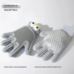 GroomDuo 2-in-1 Grooming Gloves & Brush Set — For Cats & Dogs That Hate Brushes