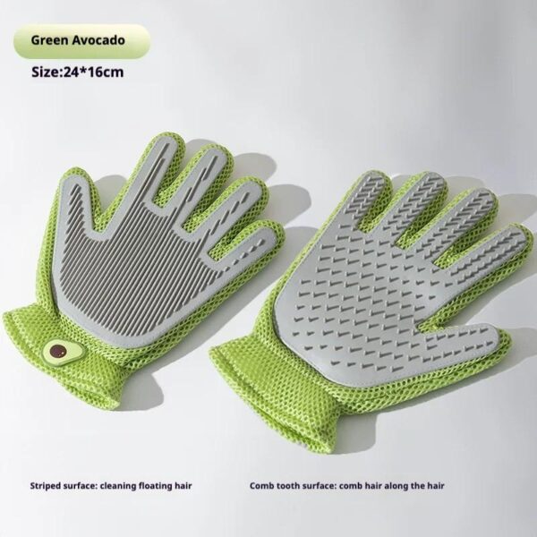 GroomDuo 2-in-1 Grooming Gloves & Brush Set — For Cats & Dogs That Hate Brushes