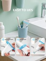 NeatSqueeze Toothpaste Squeezers (4-Pack) — Every Last Drop, Zero Mess